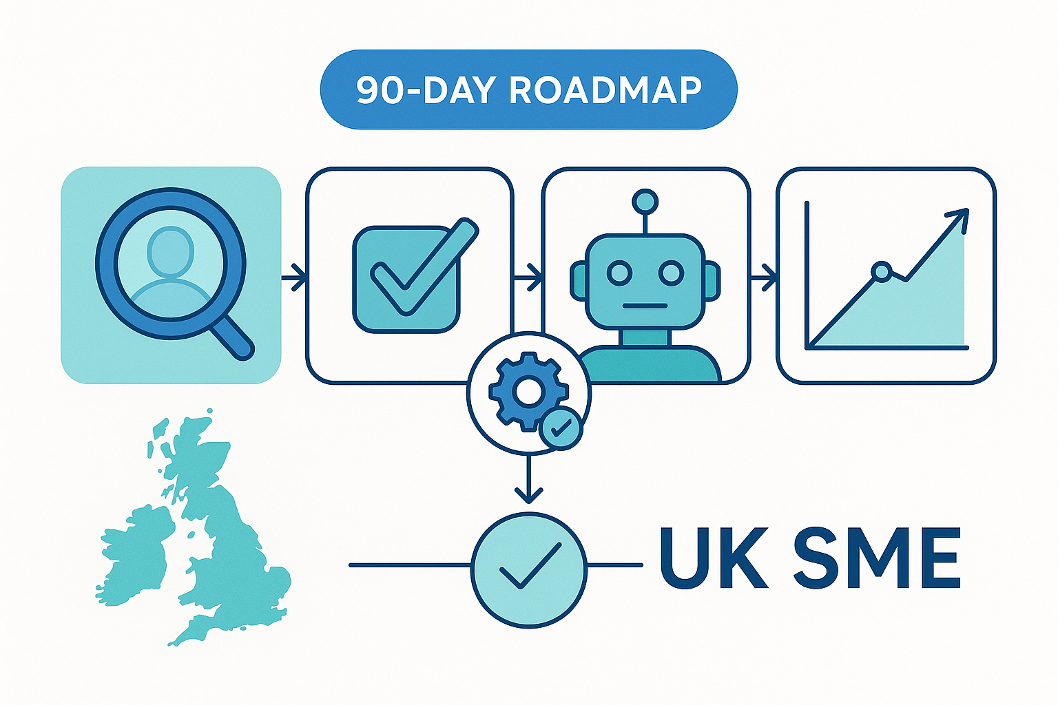 90-day AI roadmap process framework for UK SME teams