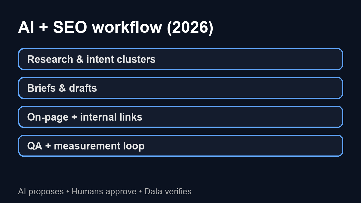 SEO analytics dashboard on a laptop